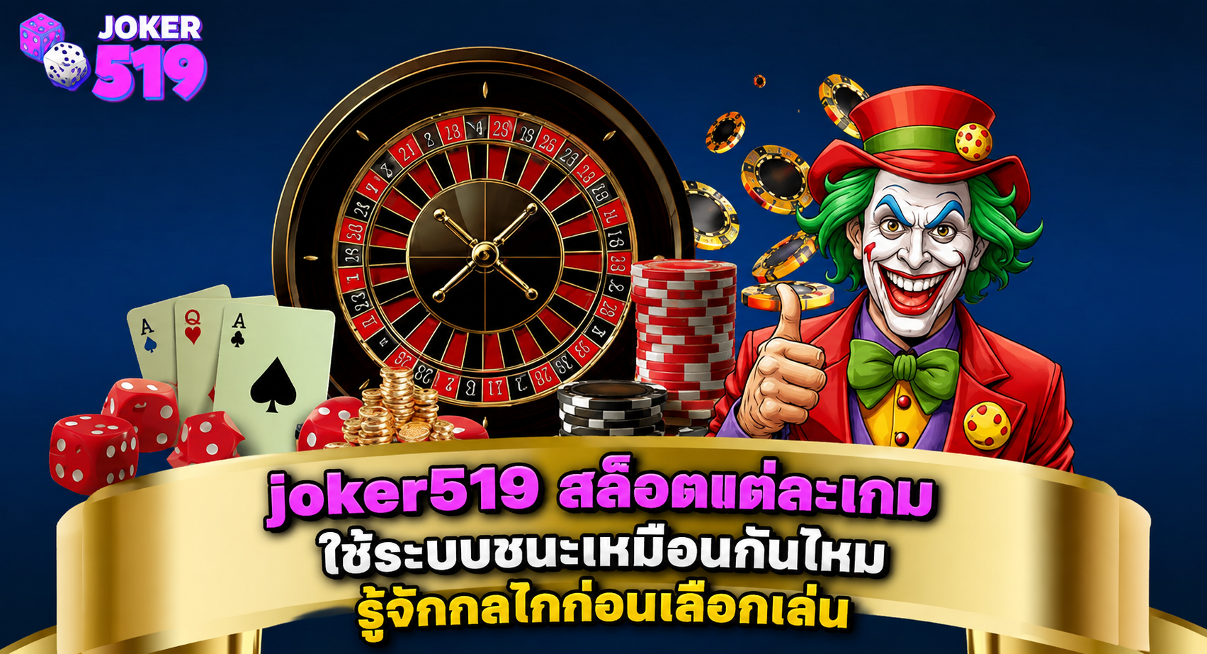 joker519 สล็อตแต่ละเกมใช้ระบบชนะเหมือนกันไหม รู้จักกลไกก่อนเลือกเล่น